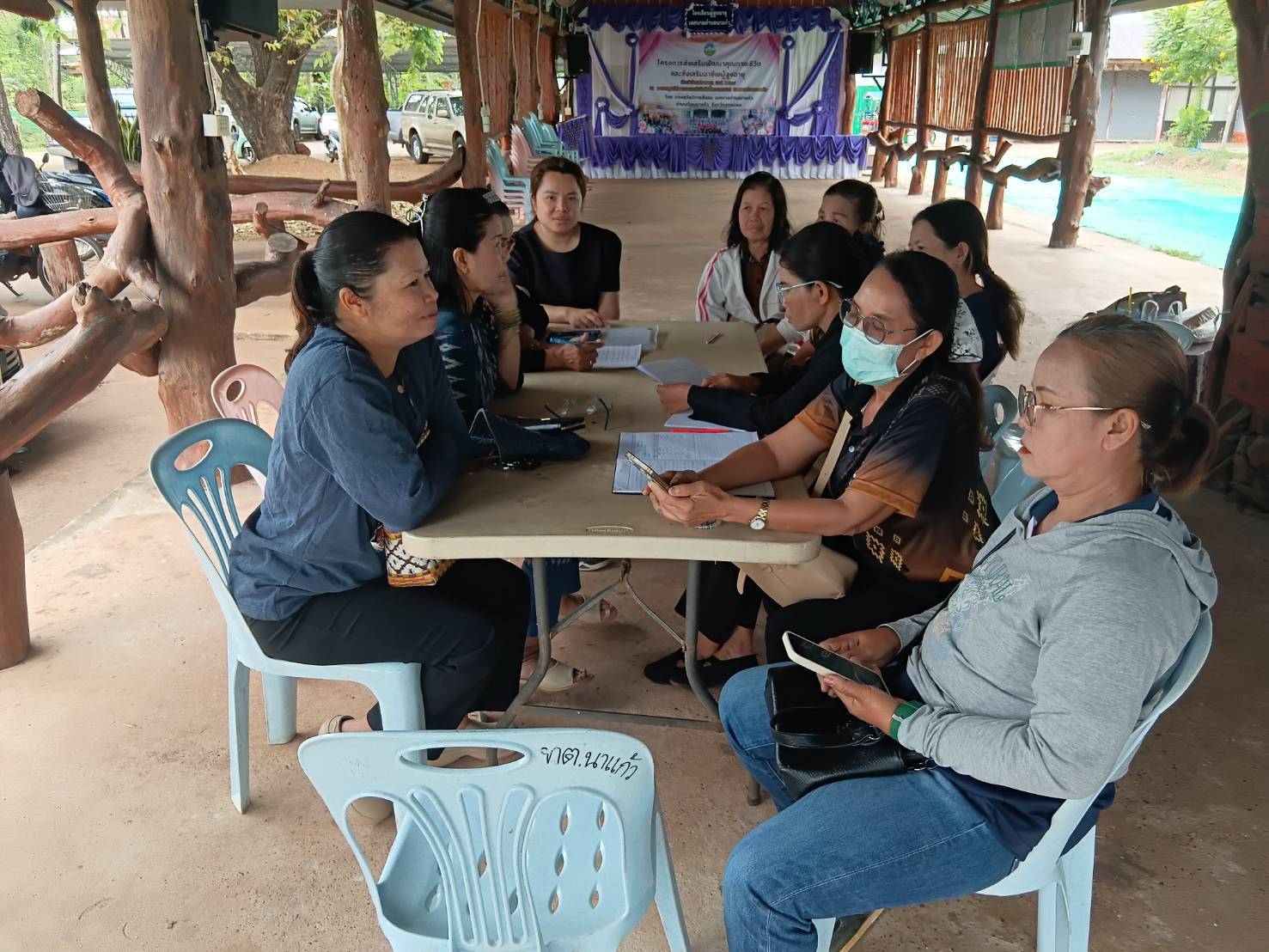 พช.โพนนาแก้ว จ.สกลนคร: ร่วมประชุมคณะทำงานขับเคลื่อนกองทุนพัฒนาบทบาทสตรีตำบลนาแก้ว